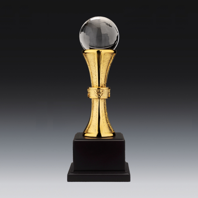 水晶球金屬獎盃 獎座,獎牌,擺件,獎杯,水晶,Crystal,廣告禮品,水晶球金屬獎盃