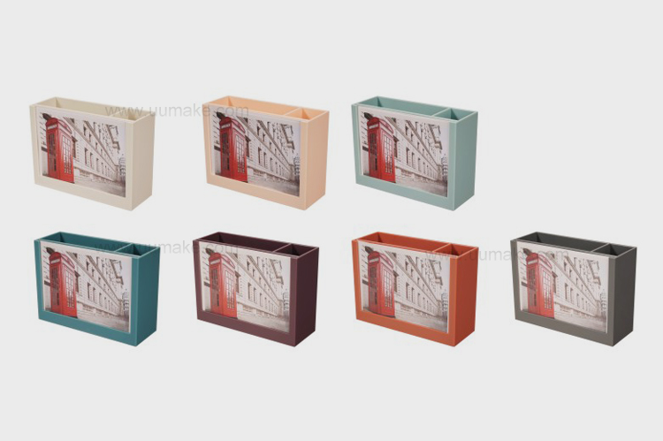 帶相框筆筒 收納盒,筆筒,相架,桌面擺件,文具套裝,辦公文具,Pen-holder,訂造,定做,批發,帶相框筆筒