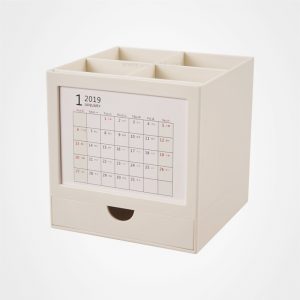 儲物盒,桌面擺件,臺歷,年曆,日曆,文具套裝,辦公文具,Desk-calendar,訂造,定做,批發,旋轉臺歷收納盒